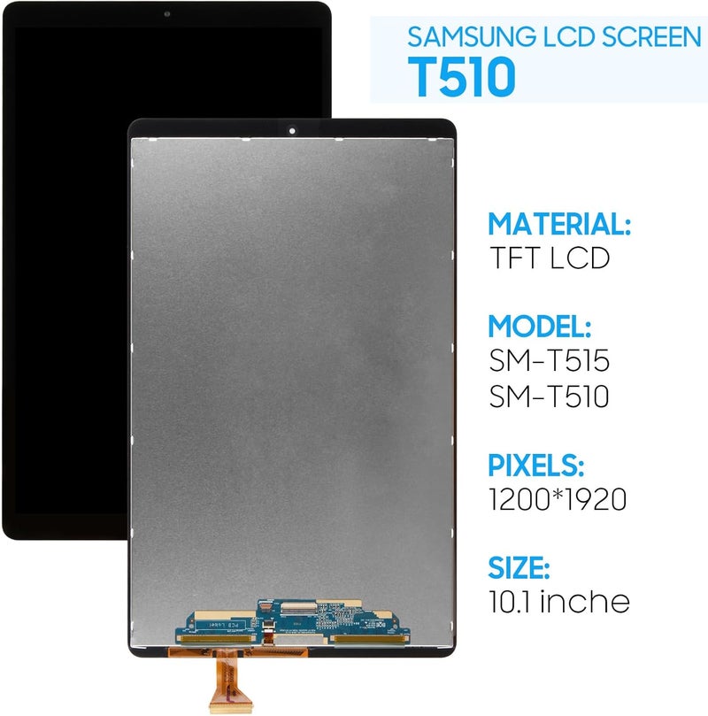 Yondista Screen Replacement for Samsung Galaxy Tab A 10.1 2019 SM-T510 SM-T515-10.1'' LCD Display Touch Digitizer Assembly with Tools (Black) - Image 2